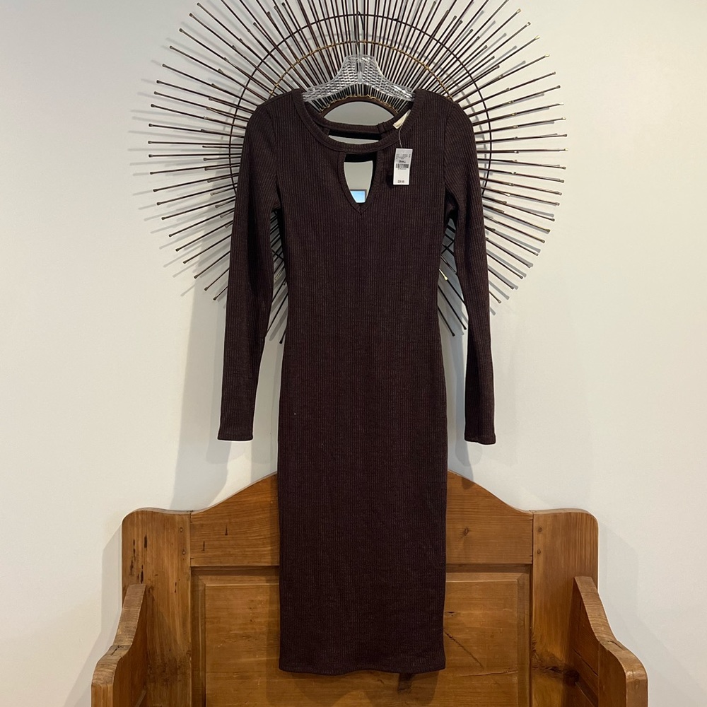 NWT Ribbed Sweater Dress